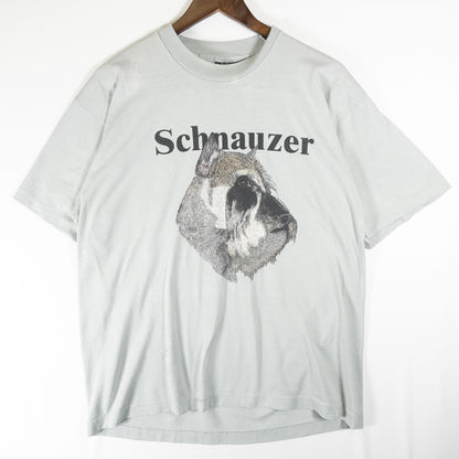 [メンズM] 90年代 Screen Stars/スクリーンスターズ Tシャツ アニマルT Schnauzer シュナウザー