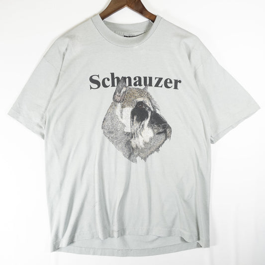 [メンズM] 90年代 Screen Stars/スクリーンスターズ Tシャツ アニマルT Schnauzer シュナウザー