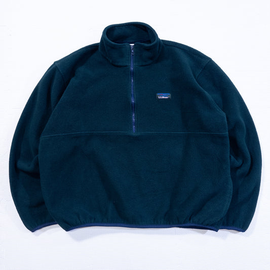 [メンズXL] 90年代 L.L.Bean/エルエルビーン フリースジャケット USA製 ハーフジップ