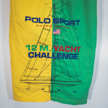 [メンズW36] 00〜10年代 Polo Ralph Lauren/ポロラルフローレン ショートパンツ・ハーフパンツ ナイロンショーツ マルチカラー