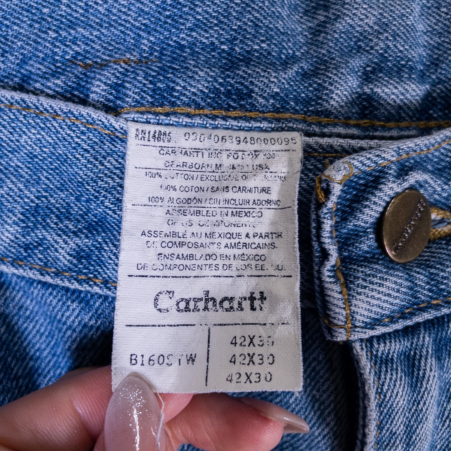 [メンズW39] 00年代 Carhartt/カーハート デニム ジーンズ オーバーサイズ