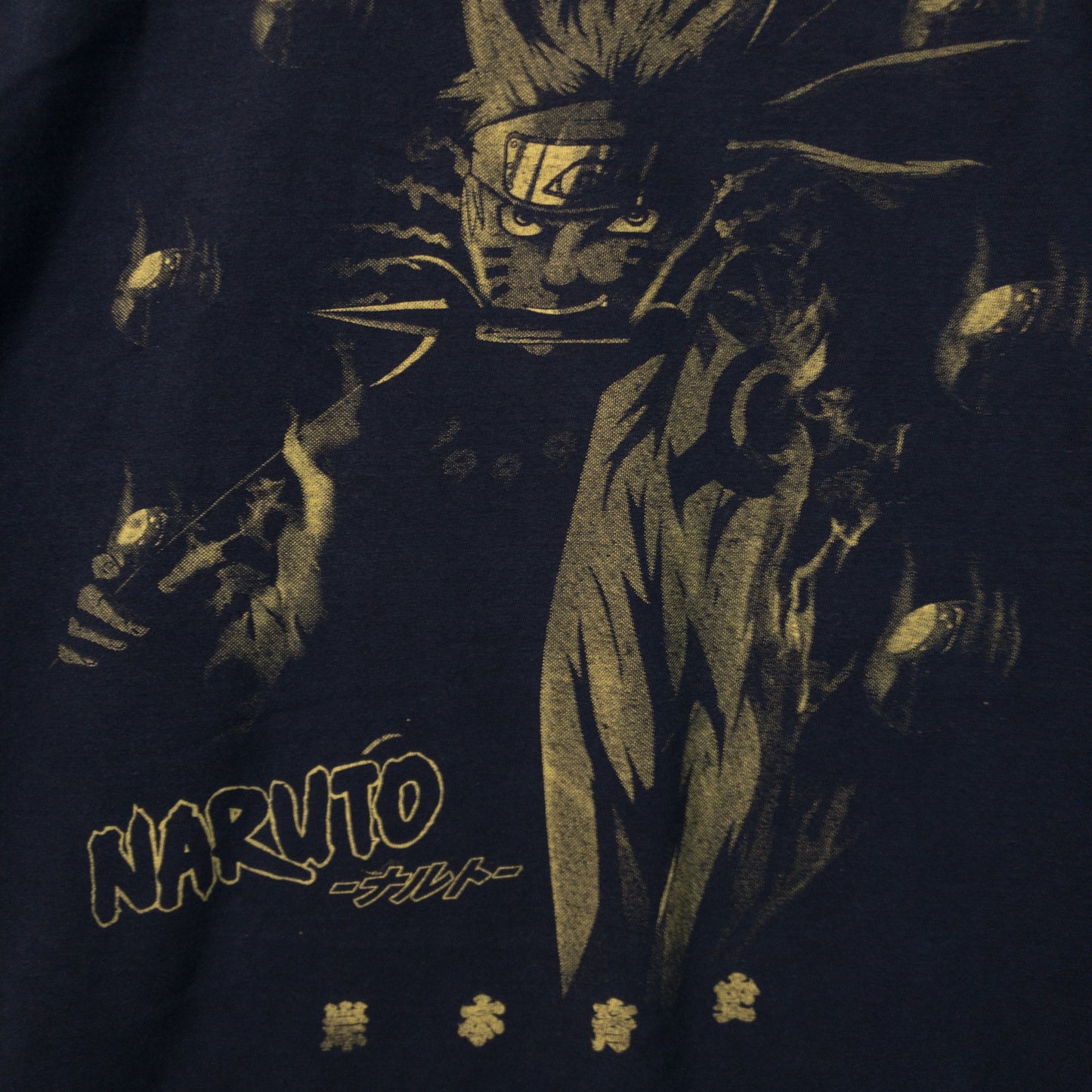 NARUTO ナルト Tシャツ L ブラック 両面プリント -ナルト-