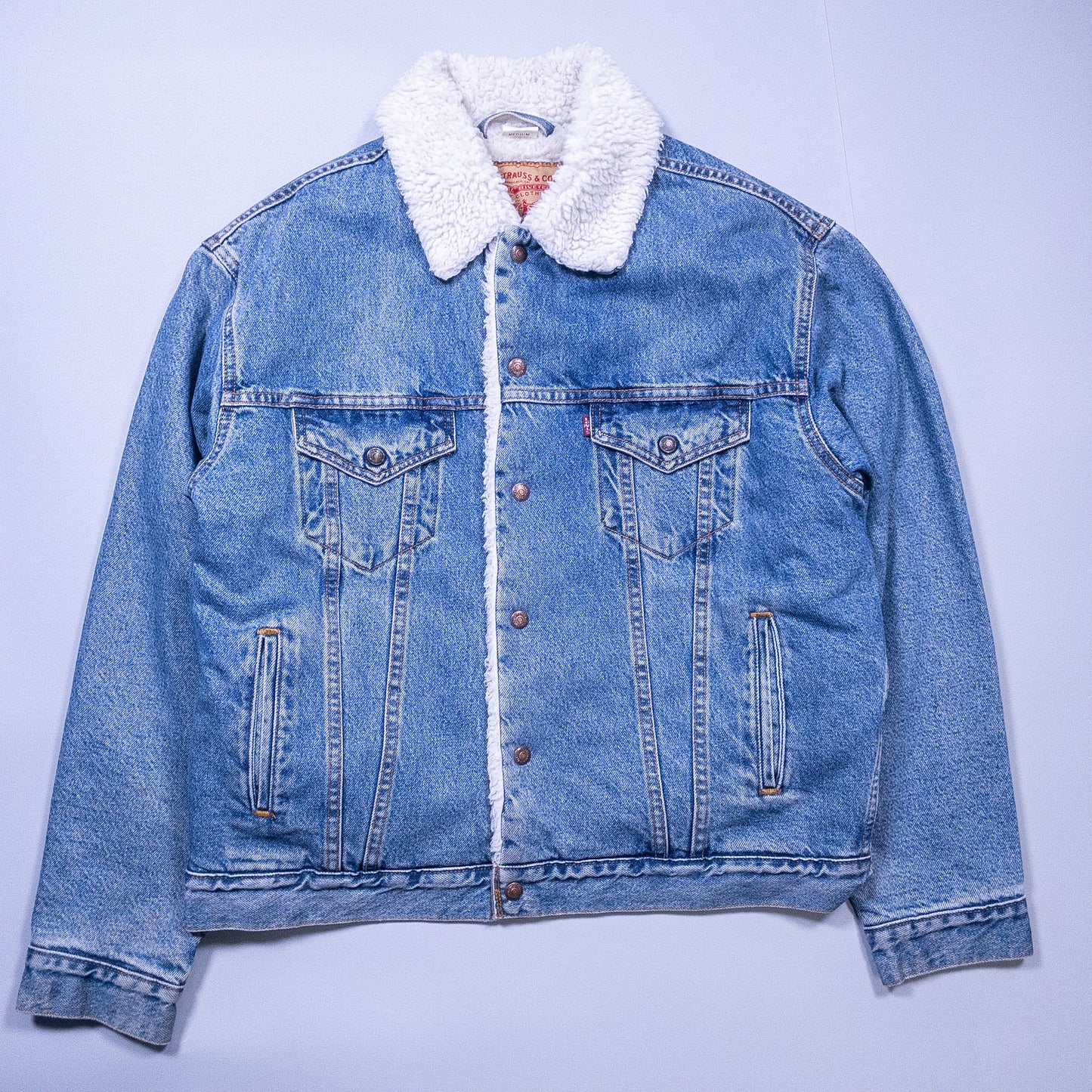 [メンズL] 90年代 Levi's/リーバイス Gジャン・デニムジャケット 70609 ボア