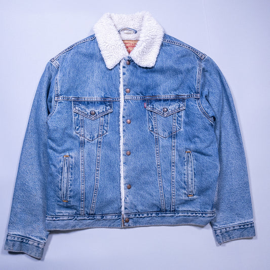 [メンズL] 90年代 Levi's/リーバイス Gジャン・デニムジャケット 70609 ボア