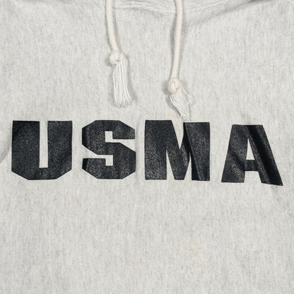 [メンズL] 90〜00年代 パーカー USMA ミリタリー リバースウィーブ型