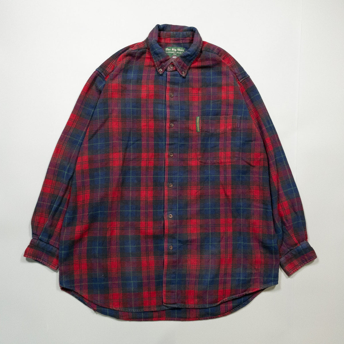[メンズXXL] 90年代 Abercrombie & Fitch Co./アバクロ ネルシャツ The Big Shirt
