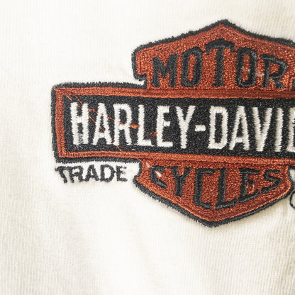 [メンズXL] 90〜00年代 Harley-Davidson/ハーレーダビッドソン 長袖Tシャツ ロンT ヘンリーネック