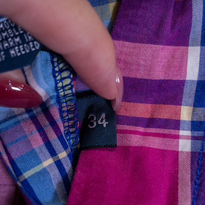 [メンズW32] 90〜00年代 Polo by Ralph Lauren/ポロバイラルフローレン ショートパンツ ショーツ マルチカラー チェック柄