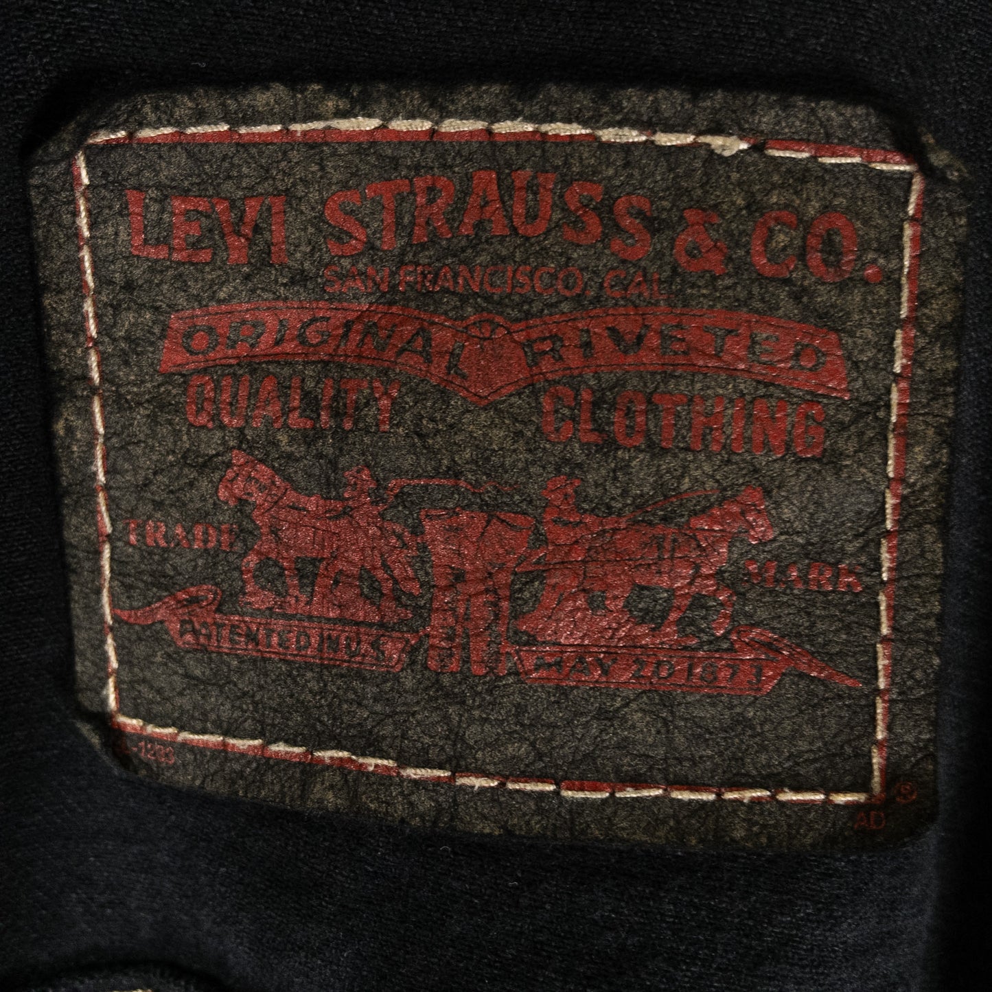 [メンズM] 00年代 Levi's/リーバイス Gジャン・デニムジャケット 黒染め