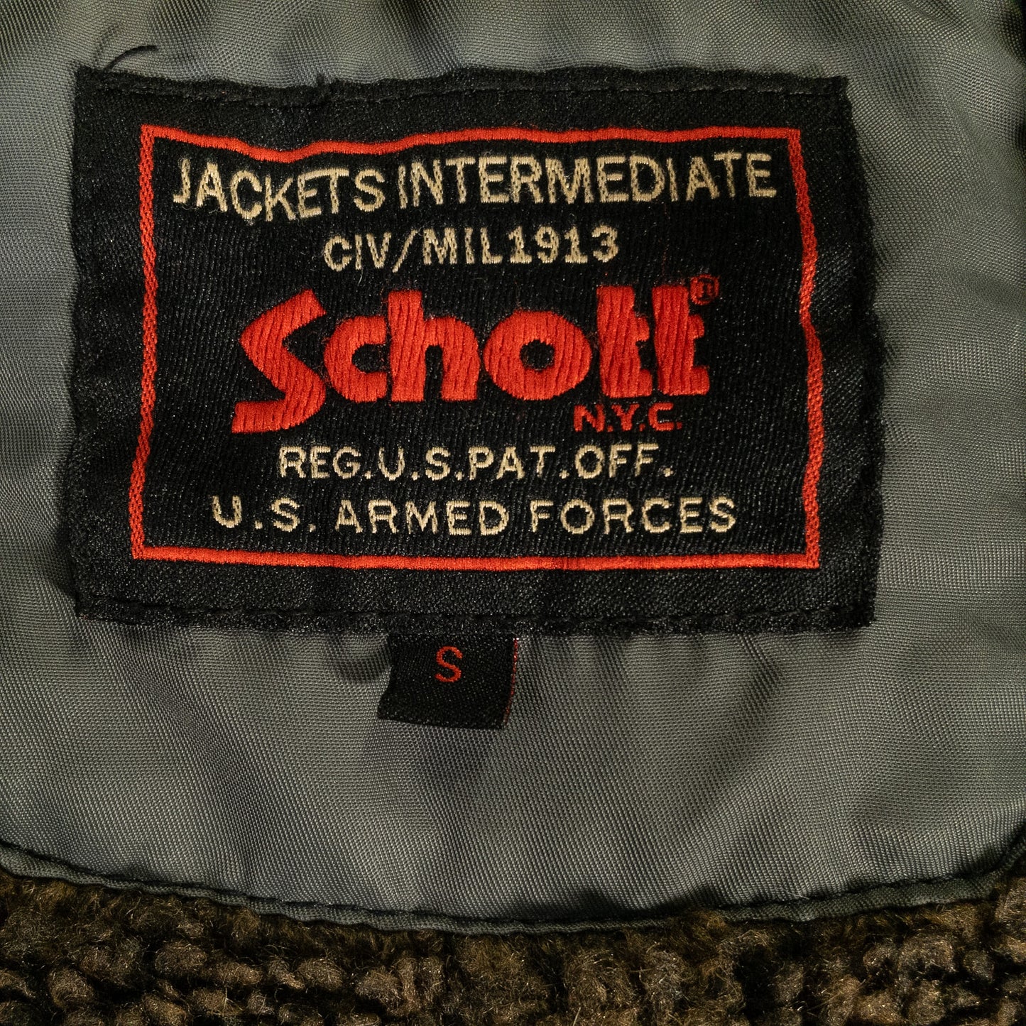 [メンズS] 00年代 Schott/ショット ミリタリージャケット ミリタリーコート