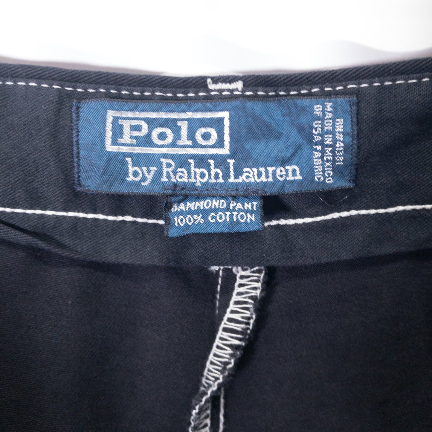 [メンズW35] 90〜00年代 Polo by Ralph Lauren/ポロバイラルフローレン チノパン HAMMOND PANT 黒染め
