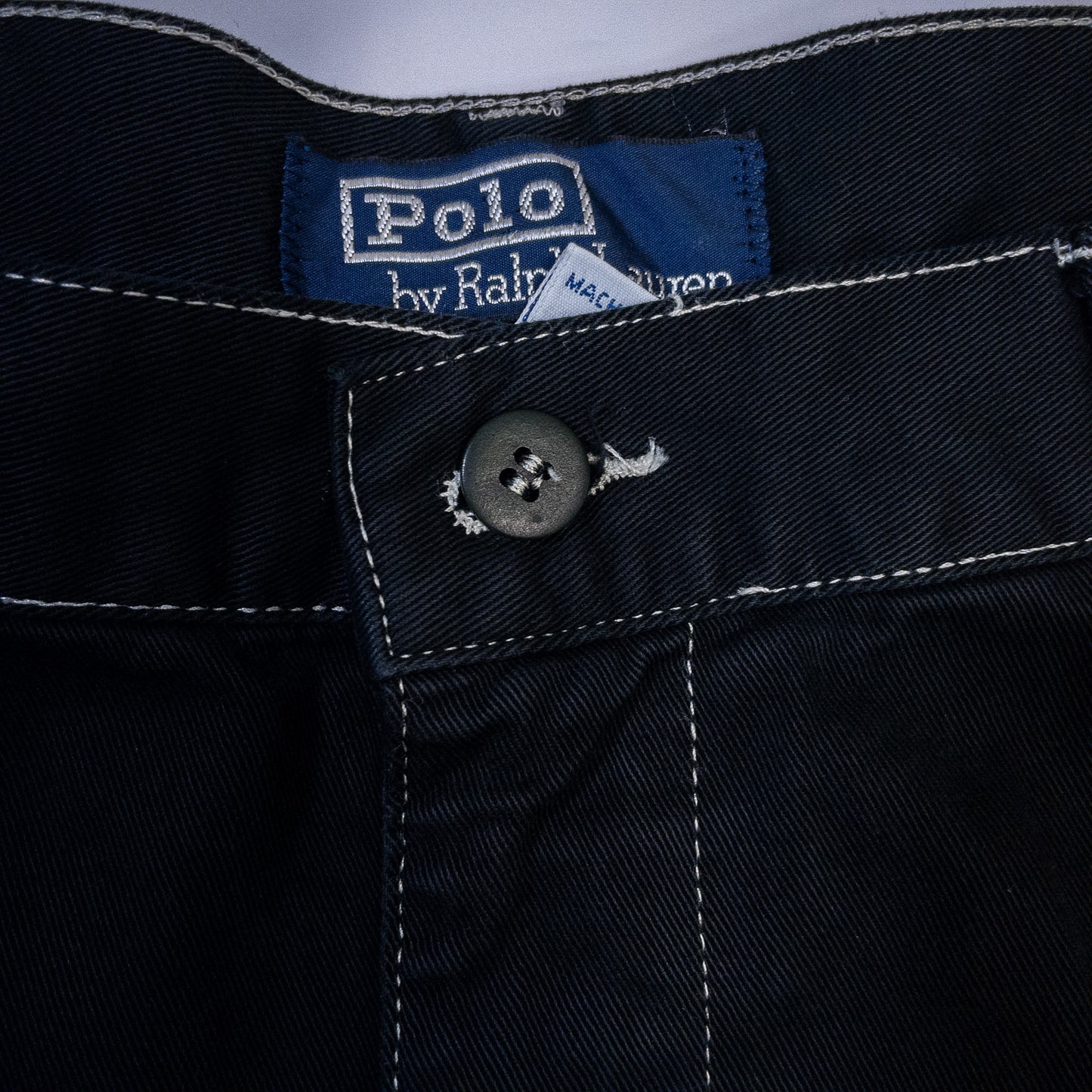 [メンズW31] 90〜00年代 Polo by Ralph Lauren/ポロバイラルフローレン チノパン 黒染め