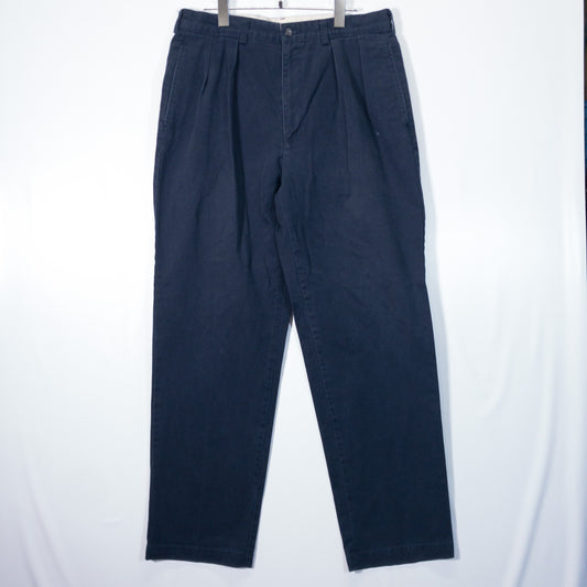 チノパンツ W34 ネイビー タック入り Polo Ralph Lauren/ポロラルフローレン