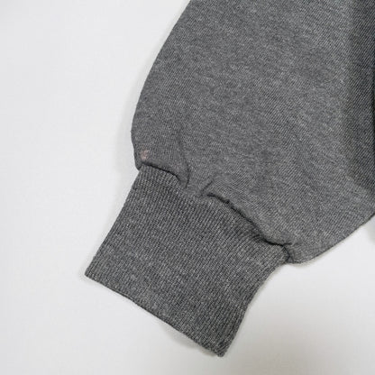 [メンズL] 80〜90年代 BASSETT-WALKER スウェット トレーナー Sturdy Sweats ラインスリーブスウェット スラッシュポケット 無地