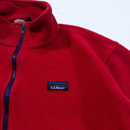 [メンズXL] 90年代 L.L.Bean/エルエルビーン フリースジャケット USA製 ハーフジップ