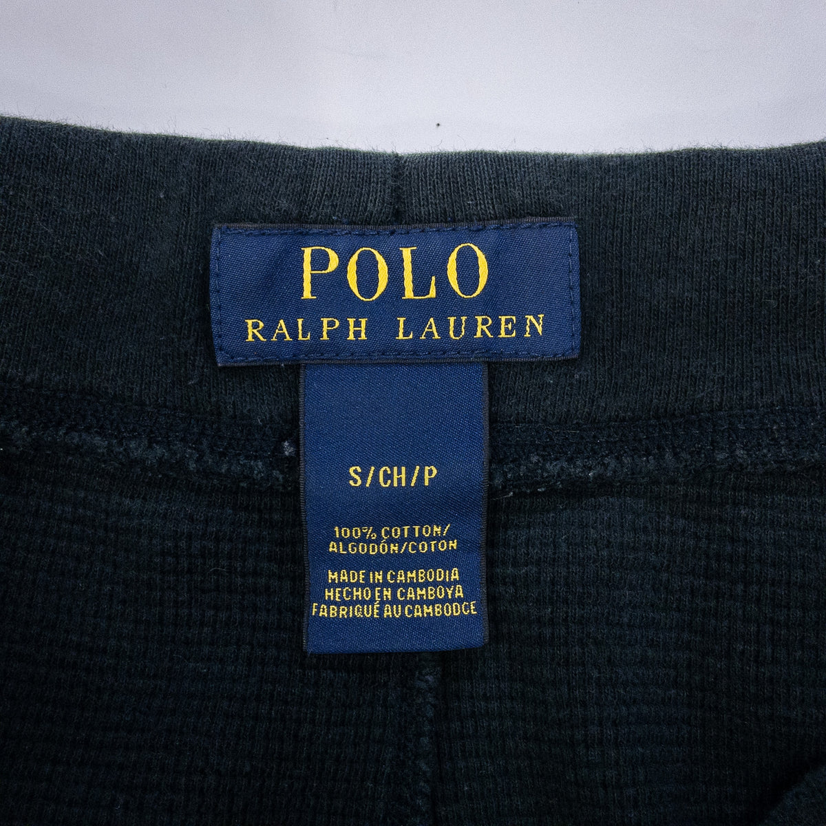 [メンズS] 00年代 Polo Ralph Lauren/ポロラルフローレン イージーパンツ 無地 サーマル地