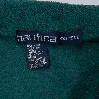 [メンズXXL] 90年代 Nautica/ノーティカ フリースジャケット ハーフジップ