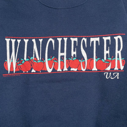 [メンズS] 90年代 Fruit of the Loom/フルーツオブザルーム スウェット トレーナー WINCHESTER リンゴ柄