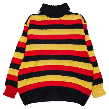 [メンズL] Kay Morris Designs ニット セーター ボーダー コットンニット