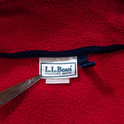 [メンズXL] 90年代 L.L.Bean/エルエルビーン フリースジャケット USA製 ハーフジップ