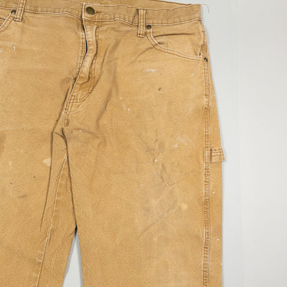 [メンズW35] 00年代 Dickies/ディッキーズ デニム ジーンズ ダック地 ペインターパンツ ダメージ