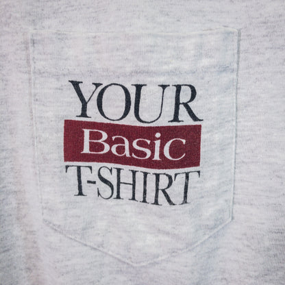 [メンズM] 90年代 SOFTEE by Tee Jays Tシャツ YOUR BASIC T-SHIRT ポケットT