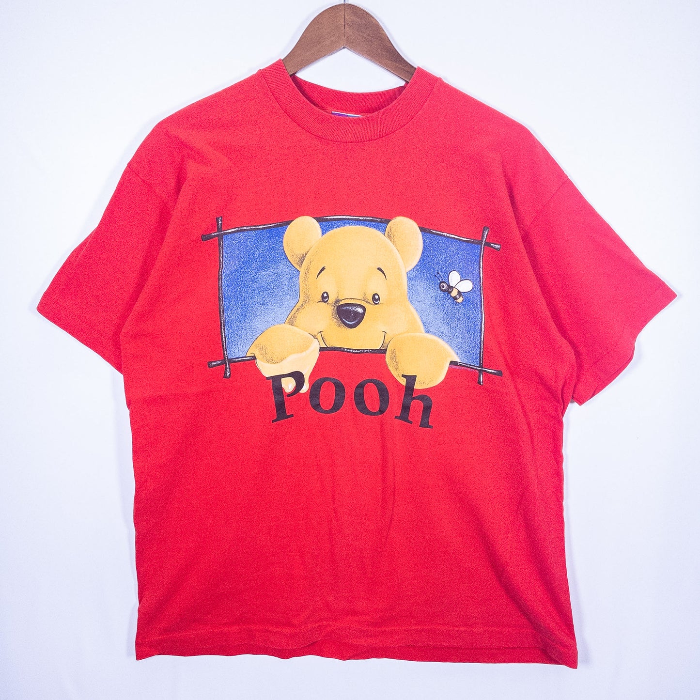 [メンズL] 90年代 POOH/プー Tシャツ キャラクターT Disney ディズニー くまのプーさん