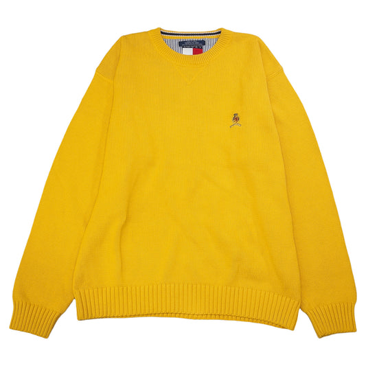 [メンズXL] 90年代 Tommy Hilfiger/トミーヒルフィガー ニット セーター ワンポイント