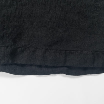 [メンズ3XL] 90〜00年代 Polo by Ralph Lauren/ポロバイラルフローレン 半袖シャツ リネン シルク 開襟シャツ 黒染め