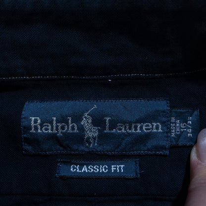 [メンズXL] 00年代 Ralph Lauren/ラルフローレン 長袖シャツ 黒染め