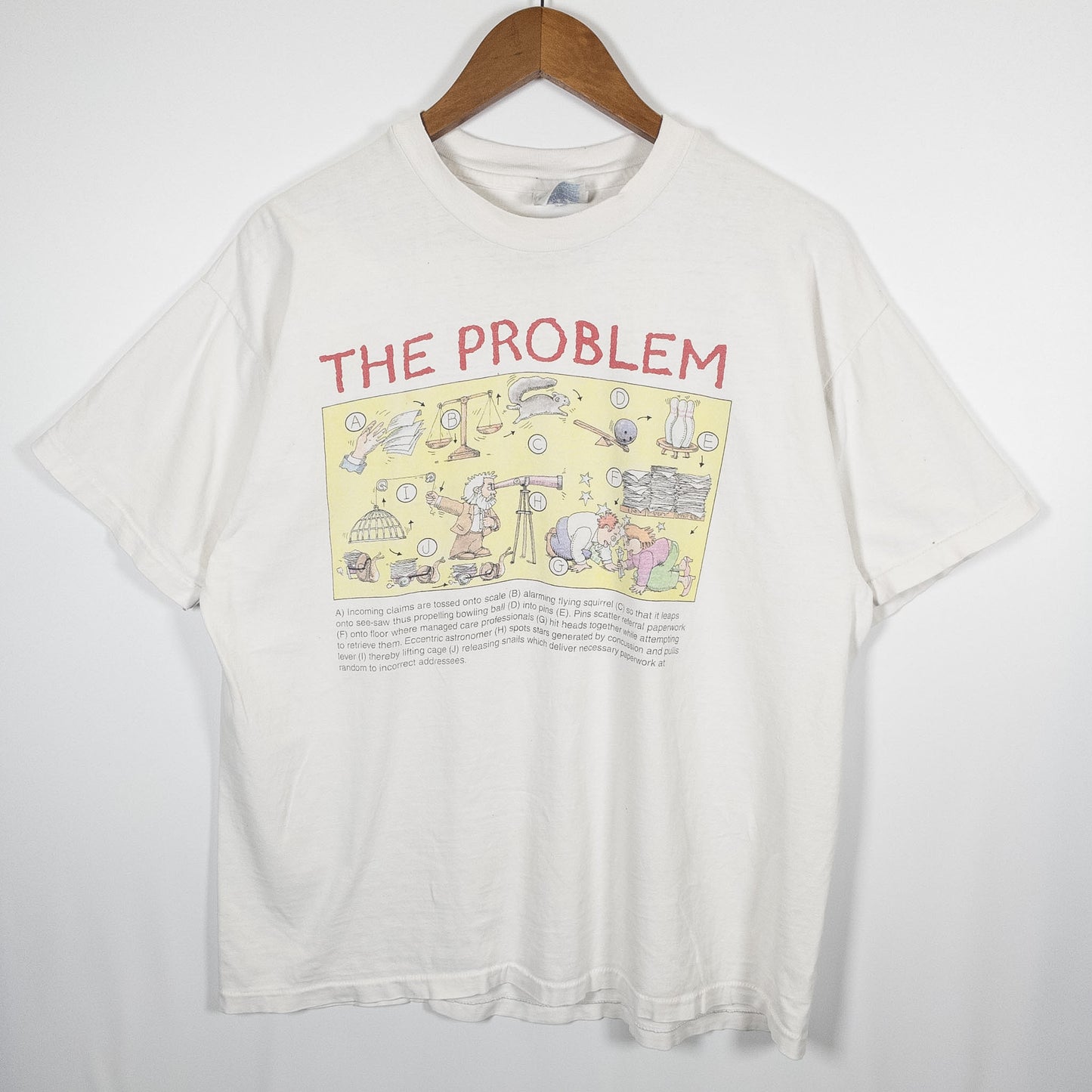 [メンズL] 80〜90年代 Hanes/ヘインズ Tシャツ 企業T