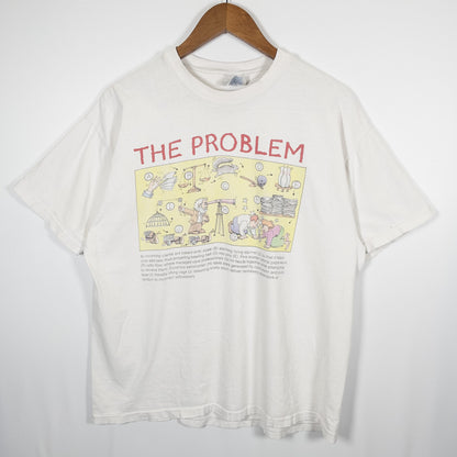 [メンズL] 80〜90年代 Hanes/ヘインズ Tシャツ 企業T