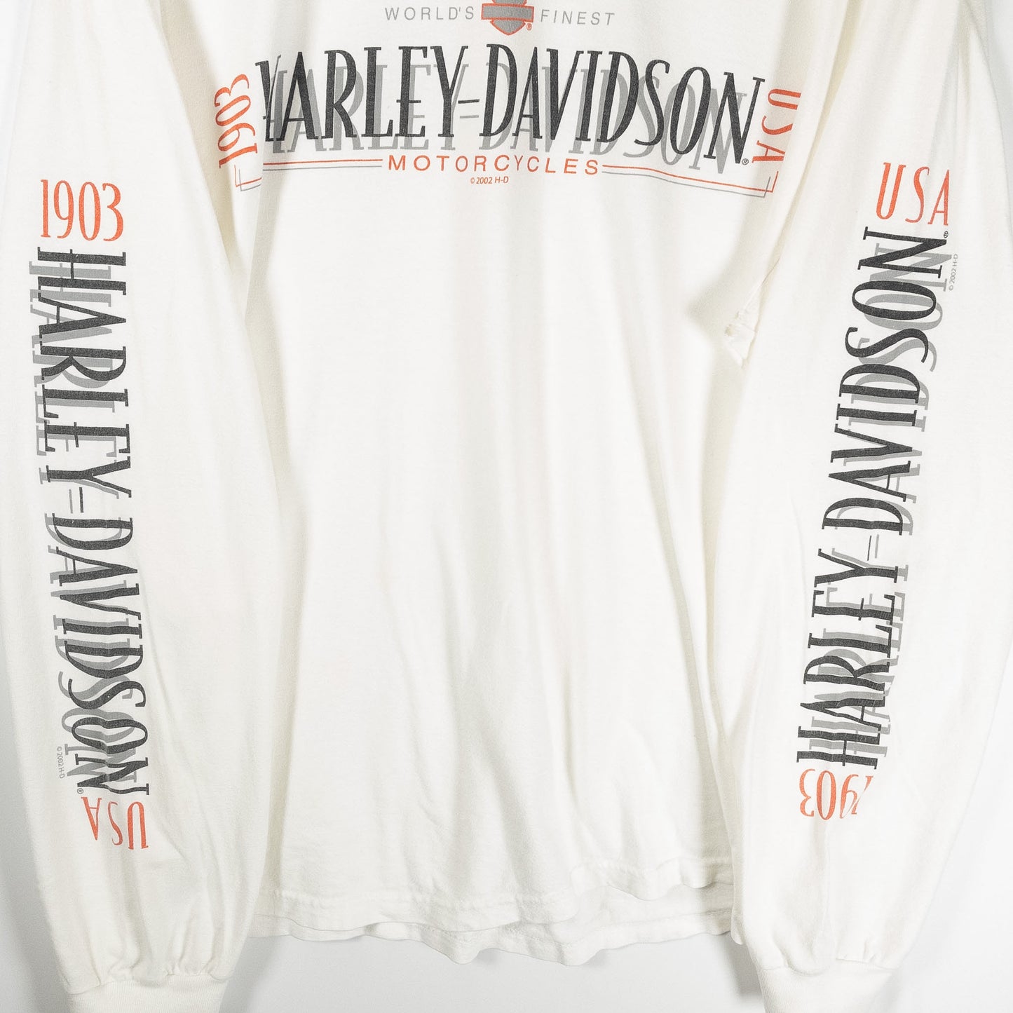 [メンズXL] 00年代 Harley-Davidson/ハーレーダビッドソン 長袖Tシャツ ロンT USA製