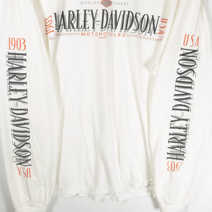 [メンズXL] 00年代 Harley-Davidson/ハーレーダビッドソン 長袖Tシャツ ロンT USA製