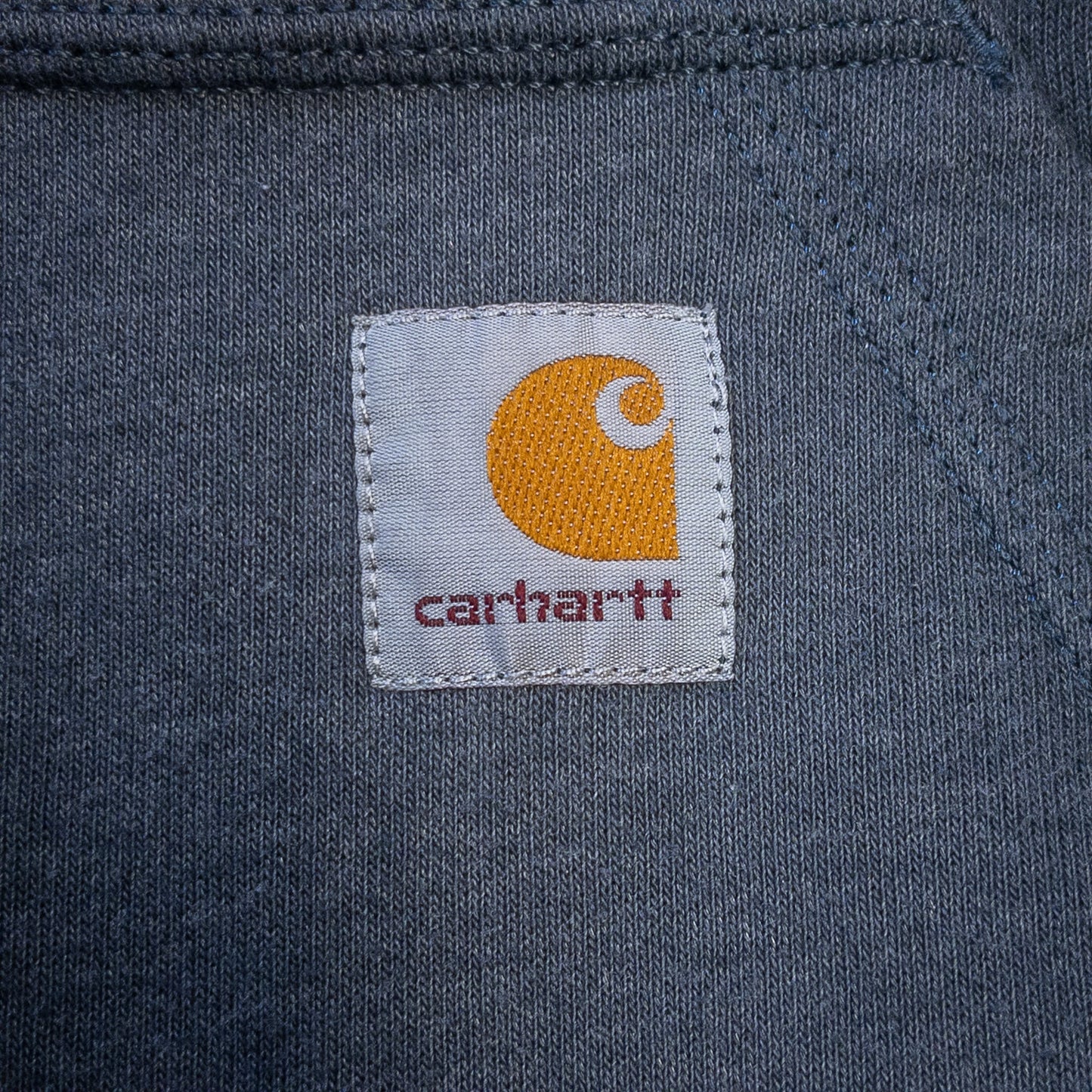[メンズXL] 00年代 Carhartt/カーハート パーカー LOOSE FIT ハーフジップ 企業