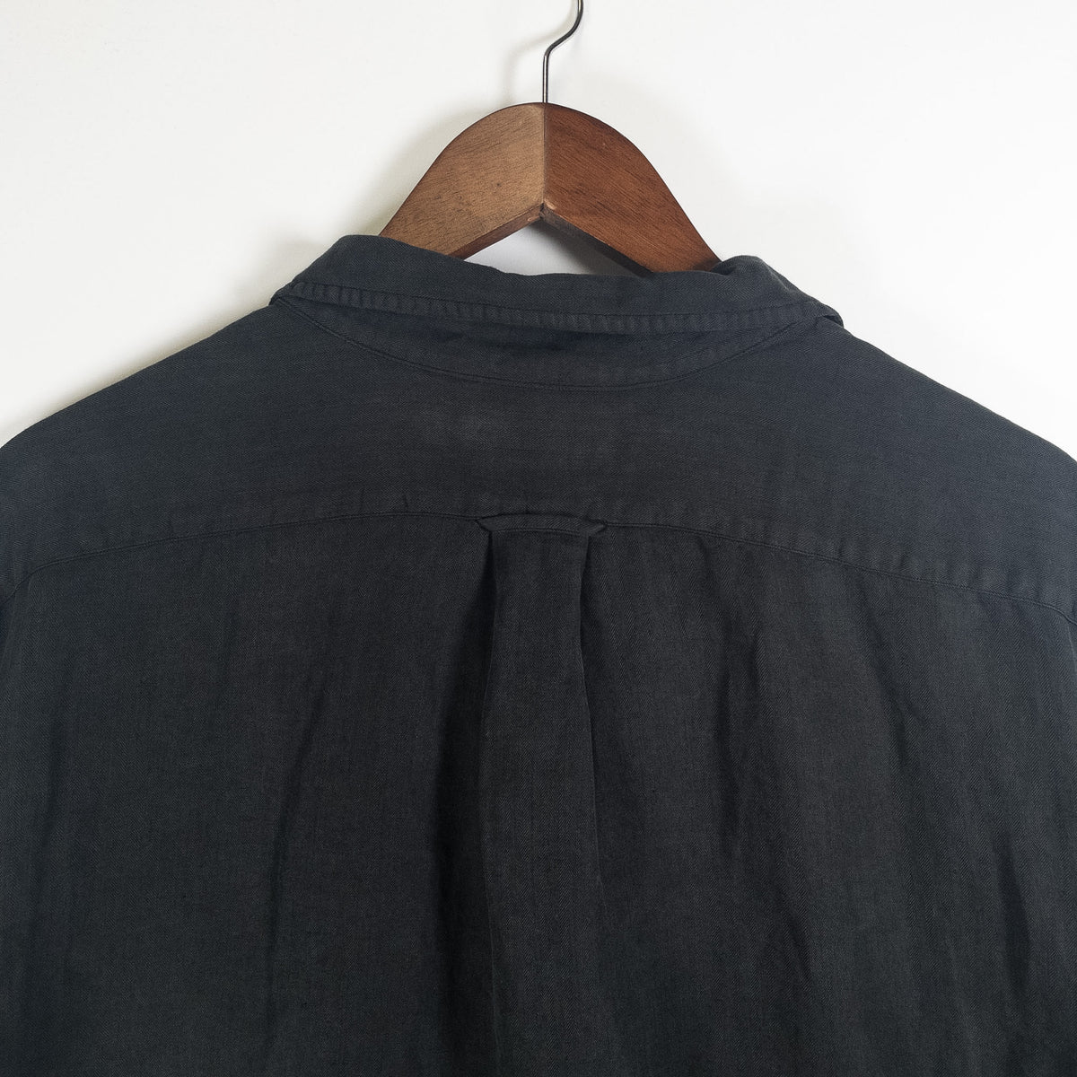 [メンズ3XL] 90〜00年代 Polo by Ralph Lauren/ポロバイラルフローレン 半袖シャツ リネン シルク 開襟シャツ 黒染め