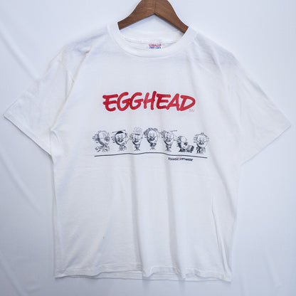 EGGHEAD エッグヘッド Tシャツ XL ホワイト キャラクタープリント National 50-50/ナショナル 50-50