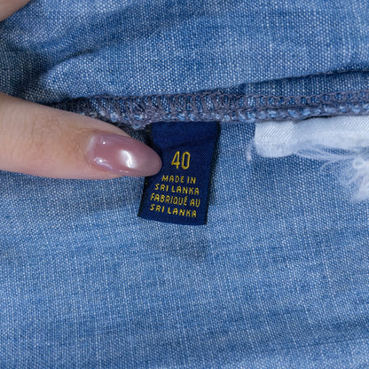 [メンズW40] 00〜10年代 Polo Ralph Lauren/ポロラルフローレン ショートパンツ ショーツ シャンブレー素材