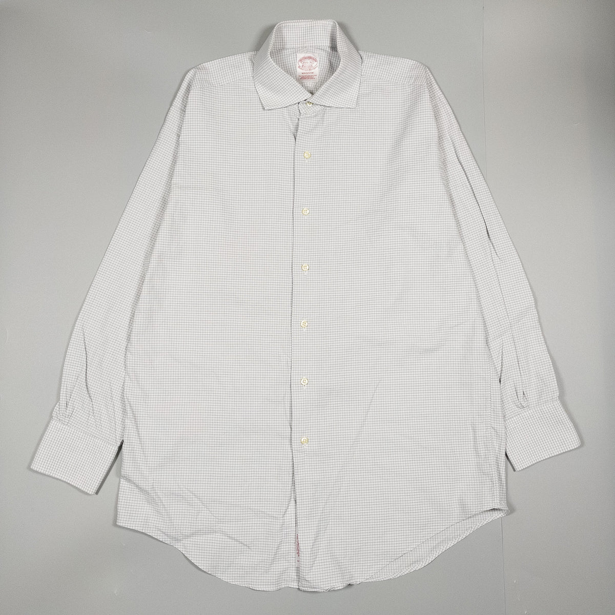 [メンズM] 90〜00年代 Brooks Brothers/ブルックスブラザーズ ワイシャツ MADISON チェック USA製
