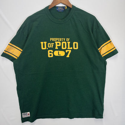 [メンズXL] 00年代 Polo Ralph Lauren/ポロラルフローレン Tシャツ ロゴ 袖プリント