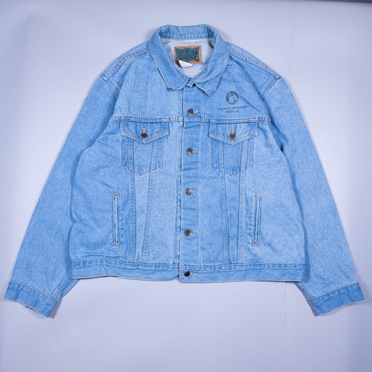 [メンズXL] 90〜00年代 FLD DENIM Gジャン デニムジャケット USA製