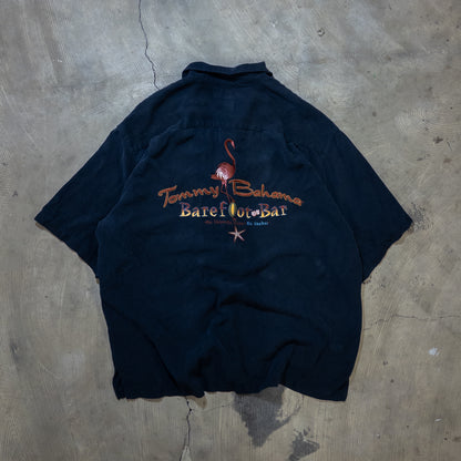 [メンズXL] 90〜00年代 Tommy Bahama/トミーバハマ アロハシャツ・かりゆしウェア バック刺繍 開襟シャツ
