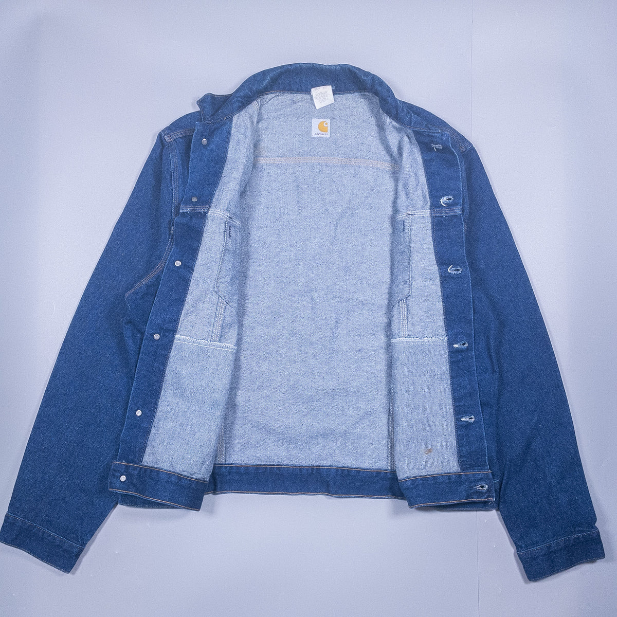 [メンズXL] 80年代 Carhartt/カーハート Gジャン デニムジャケット JU118 星タグ 濃紺