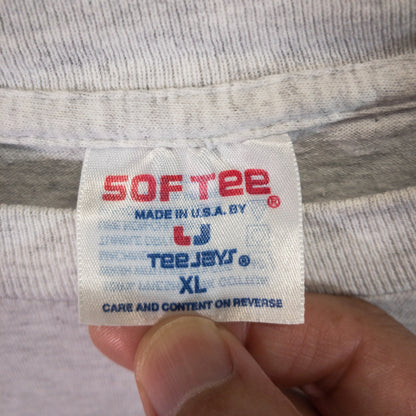 [メンズM] 90年代 SOFTEE by Tee Jays Tシャツ YOUR BASIC T-SHIRT ポケットT