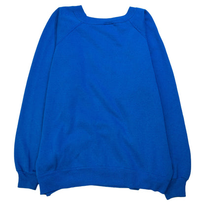 [メンズL] 80〜90年代 Hanes/ヘインズ スウェット トレーナー 無地 ブランクスウェット USA製