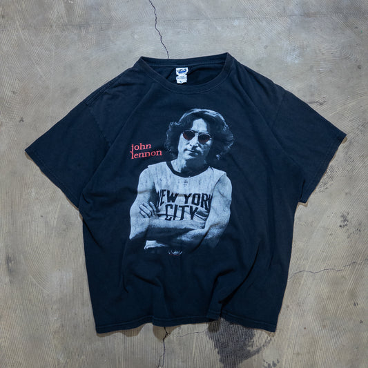 [メンズXL] 00年代 Tシャツ John Lennon ジョンレノン Imagine フォトプリント