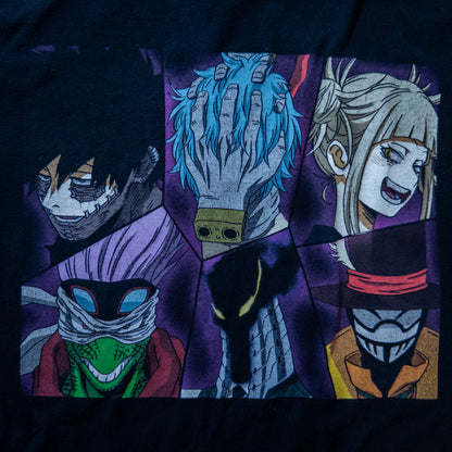 [メンズM] 00年代 Tシャツ アニメT 僕のヒーローアカデミア ヴィラン連合