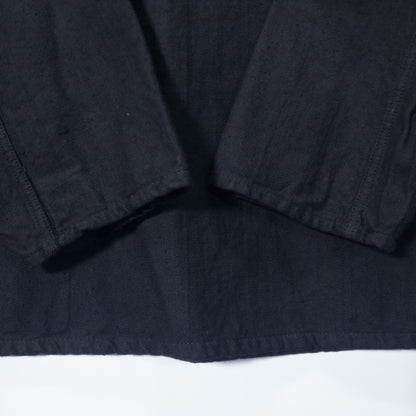 [メンズL] 80年代 長袖シャツ ソ連軍 スリーピングシャツ 黒染め