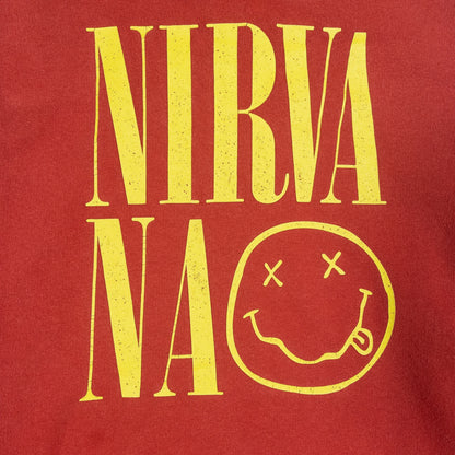 [メンズL] 00年代 パーカー NIRVANA ニルヴァーナ バンドスウェット