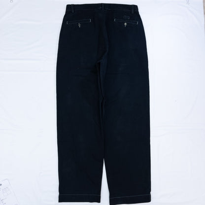 [メンズW32] 90〜00年代 Polo by Ralph Lauren/ポロバイラルフローレン チノパン 黒染め